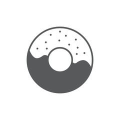 Donut icon. Dessert symbol modern, simple, vector, icon for website design, mobile app, ui. Vector Illustration