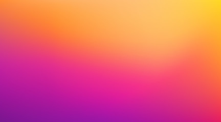 Abstract Blurred orange magenta purple yellow background. Soft gradient backdrop with place for text. Vector illustration for your graphic design, banner, poster, website - obrazy, fototapety, plakaty