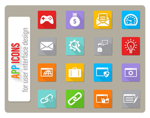 SEO and development simply icons