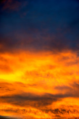 Twilight sky and cloud at sunset