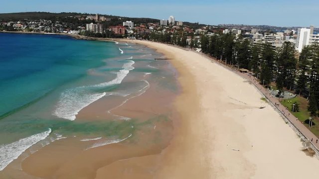 Aerial view of Manly Beach