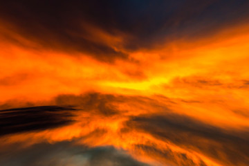 Twilight sky and cloud at sunset