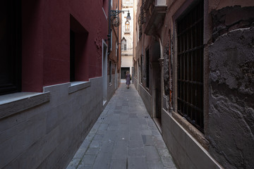 Fototapeta premium Venice is a city on an island in the Adriatic Sea, in the Venetian lagoon. A city with many canals and bridges with the main Grand Canal and the largest St. Mark's Square