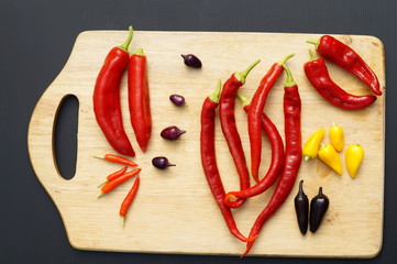 Chilli peppers stop motion