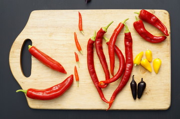 Chilli peppers stop motion