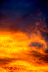 Twilight sky and cloud at sunset