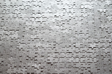 The texture of the assembled paper puzzles.