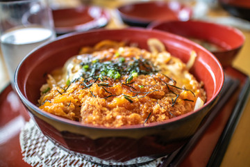 日本の丼物　カツ丼