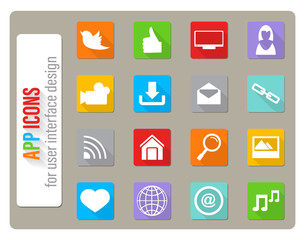 social media icon set