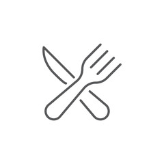 Fork and knife icon. Restaurant symbol modern, simple, vector, icon for website design, mobile app, ui. Vector Illustration