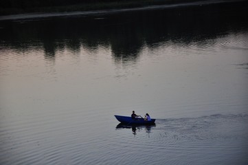 boat on the lake