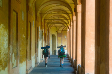 Fototapeta na wymiar Italy Emilia Romagna, Bologna, Porticoes of San Luca