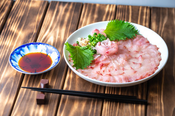 日本の刺し身　和食