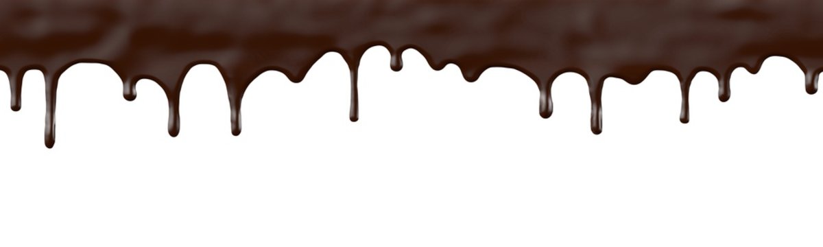 Chocolate drop 3d rendering
