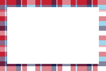 Fototapeta na wymiar Rectangle borders and Frames vector. Border pattern geometric vintage frame design. Scottish tartan plaid fabric texture. Template for gift card, collage, scrapbook or photo album and portrait.