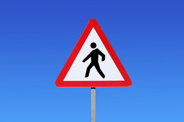 pedestrian crossing original traffic sign