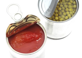 Tin or Can of Peas and Tomato