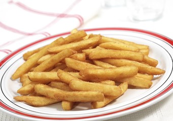 Plate with French Fries