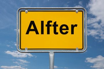 Fototapeta premium Ortstafel Alfter