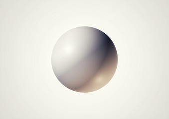 宙に浮かぶ白い球体