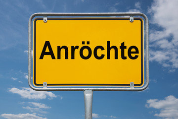 Ortstafel Anröchte | signpost Anröchte