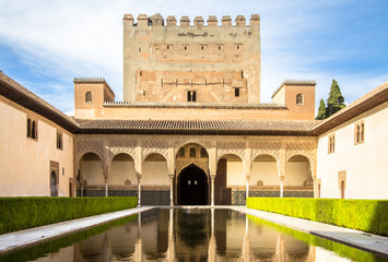 Fototapeta premium Camares Patio of Alhambra, Granada, Spain