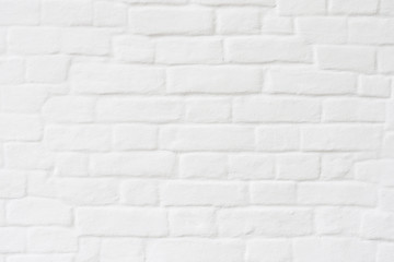 Fototapeta premium White brick wall texture, brick wall painted with white paint