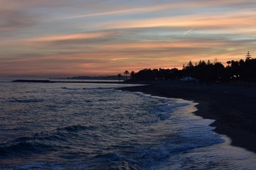 beaches and skies of Marbella
