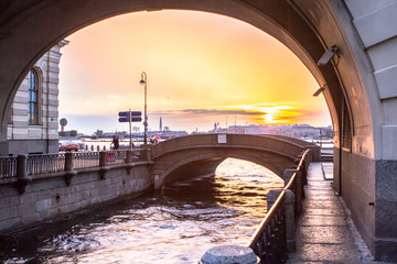 The Arch over the Winter Canal, Saint Petersburg