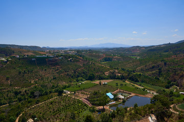 Fototapeta na wymiar aerial view of a village