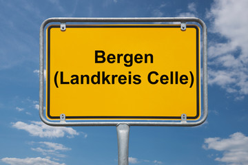 Ortstafel Bergen, Landkreis Celle