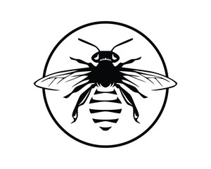 Bee logo for honey company