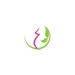 women pregnant logo vector icon