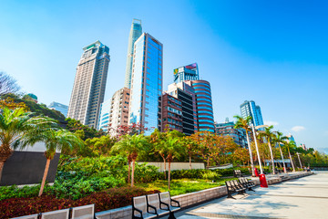 Obraz premium Hong Kong city skyline, China