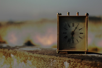 old rusty clock