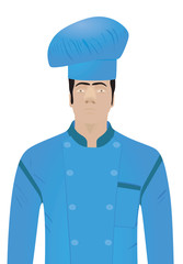 Cook. Chief. front view. vector illustration