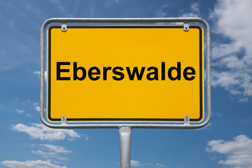Ortstafel Eberswalde