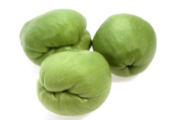 Naklejka premium Chayote, sechium edule, a Mexican Fruit