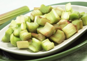 Rhubarb, rheum rhaponticum