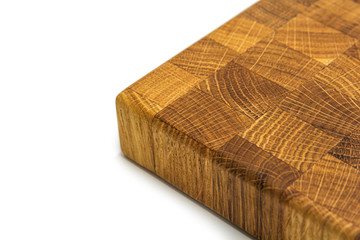 wooden chopping board end made of oak wood - 371773740