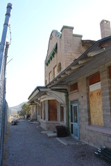 Rhyolite ghost mining town, bullfrog hills, near Las Vegas, Nevada