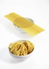 Different Varieties of Pasta : Spaghettis, Tagliatelles