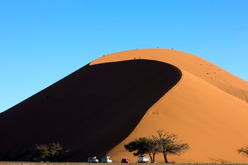 Fototapeta na wymiar Desert of Namib, Namib-Naukluft Park, Sossusvlei Dunes, the Dune 45, Namibia