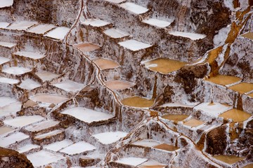 Maras Salt Mines, Salinas near Tarabamba in Peru