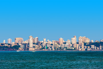 Mumbai city skyline panoramic view, India