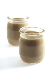 Yogurt against White background