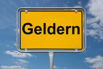 Obraz premium Ortstafel Geldern