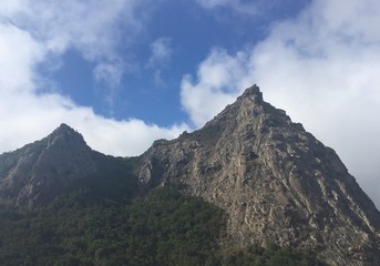 Fototapeta premium clouds over the mountain