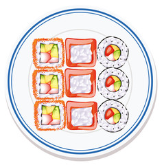 Aerial view of food on plate