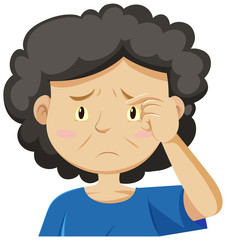 Old lady with jaundice